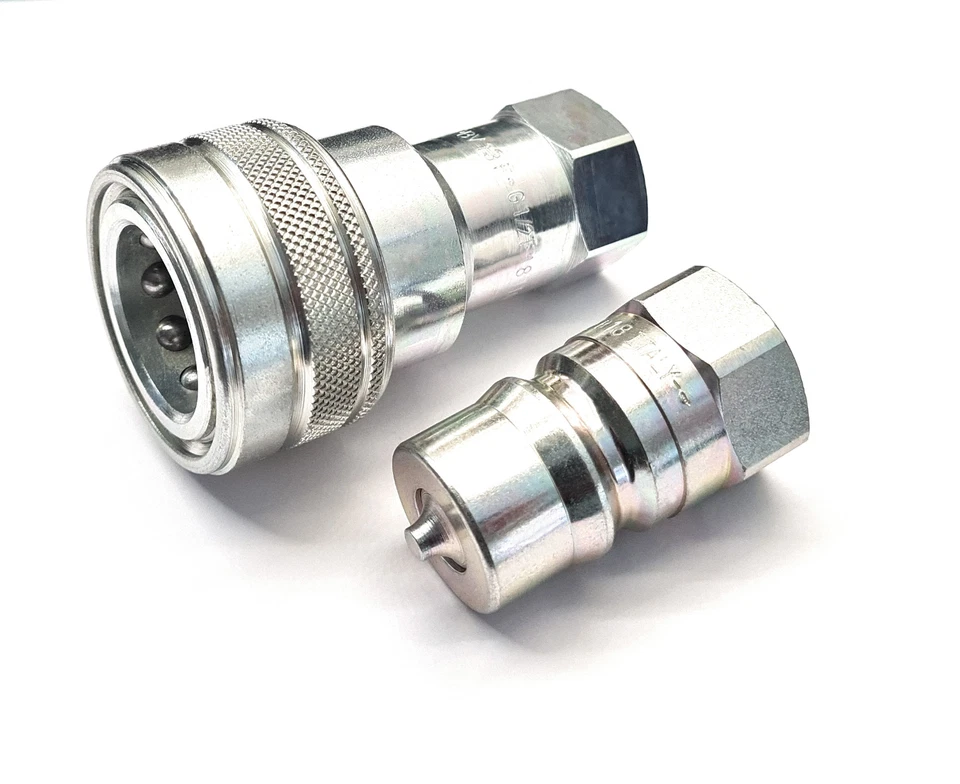 DNP SRL ISO B 1/2" BSP Quick Release Couplings in Carbon Steel - Male - Female - Sets