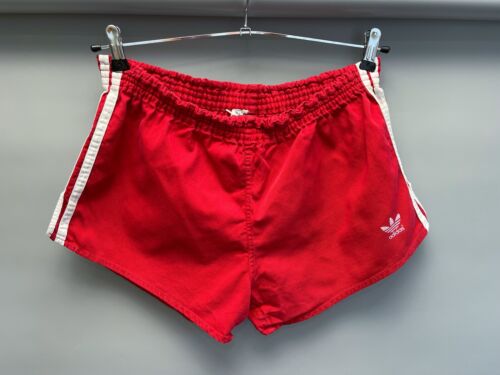 Pantalones Cortos Sprinter Vintage Alemania Occidental | D7 | Años 70 Retro Algodón Rojo eBay