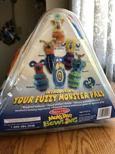 Melissa  Doug Plush Fuzzy Monster Bowling Complete w/ 6 pins 1 ball carry case