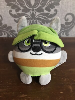 Oliver Raccoon Plush Great Wolf Lodge 4  Ball Stuffed Animal Souvenir Camping