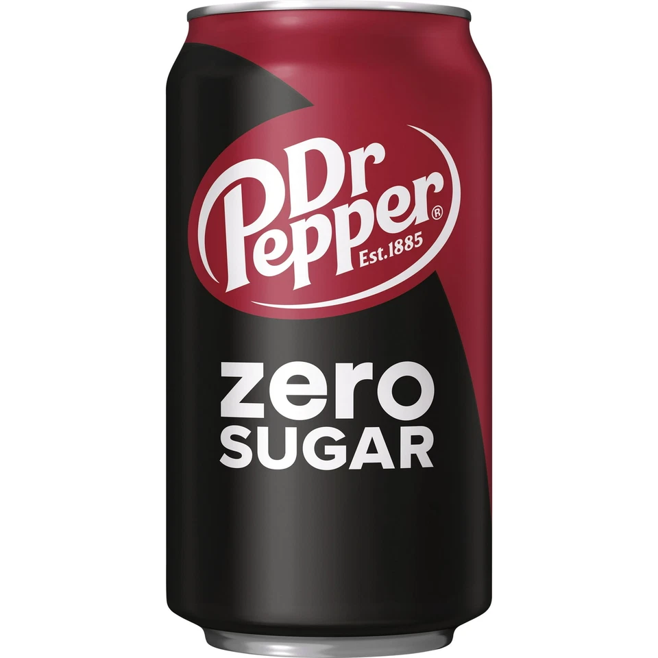 Dr Pepper Zero Sugar 苏打水,12 液量盎司,12 包罐子免运费!!!! — 第 3/4 张图片