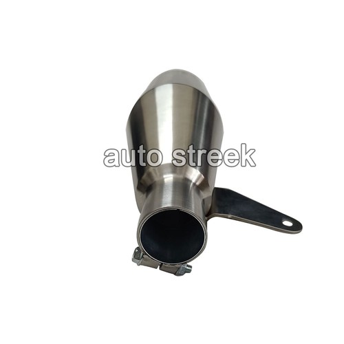 Fit For Royal Enfield New Himalayan 450 "AEW SS Exhaust Silencer, Matt Finish" - Picture 4 of 7