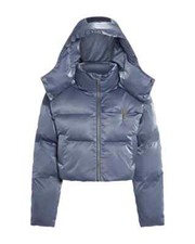 Trapstar Women's Magnetic T Trim Puffer - Dusty Blue, Size Small