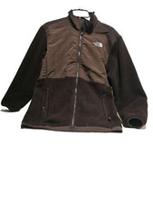 The North Face Fleece Lined Shacket Size XL Brow Full Zip Jacket Girls Used