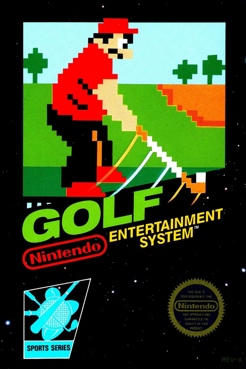 Golf NES Black Box Art Poster Multiple Sizes 11x17-24x36