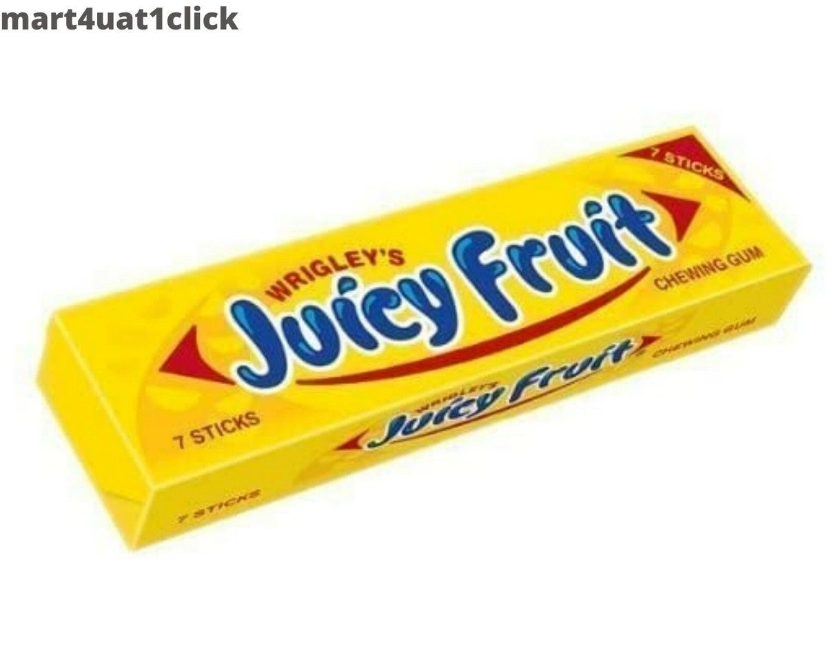 WRIGLEY'S JUICY FRUIT 14 PACKS X 7 STICKS, CHEWING GUM MOST