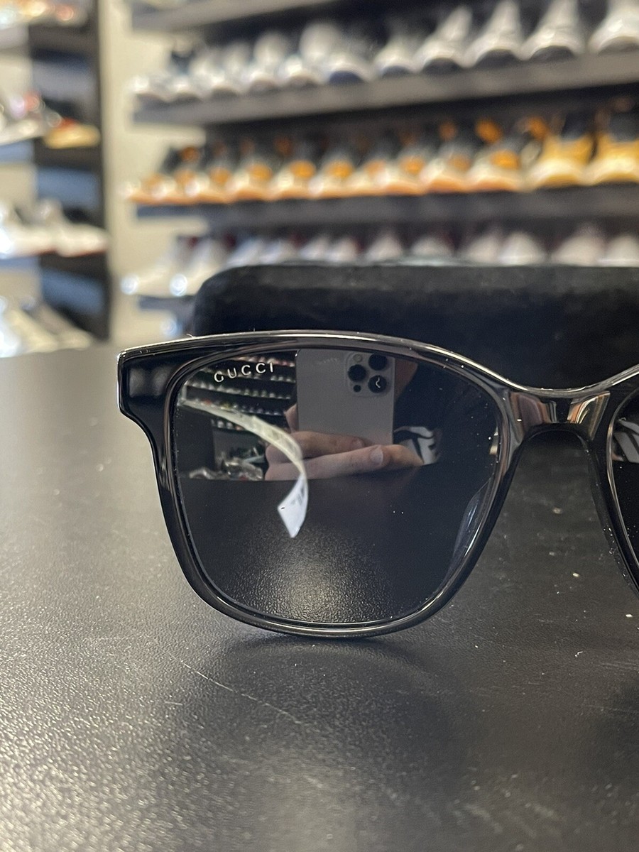 GUCCI サングラス GG0417SK-001 BLACK/GRAY レディース Gucci Gg0417sk 001 Round Oval Black Grey 56 Mm Unisex