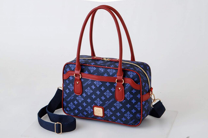 New CHRISTIAN OLIVIER PARIS Boston shoulder bag Navy x Wine | eBay