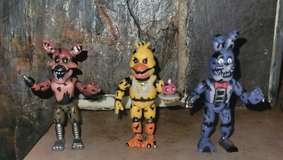 2017 Lot of 3 Funko Five Nights At Freddy s Nightmare 2  Vinyl Mini Figures