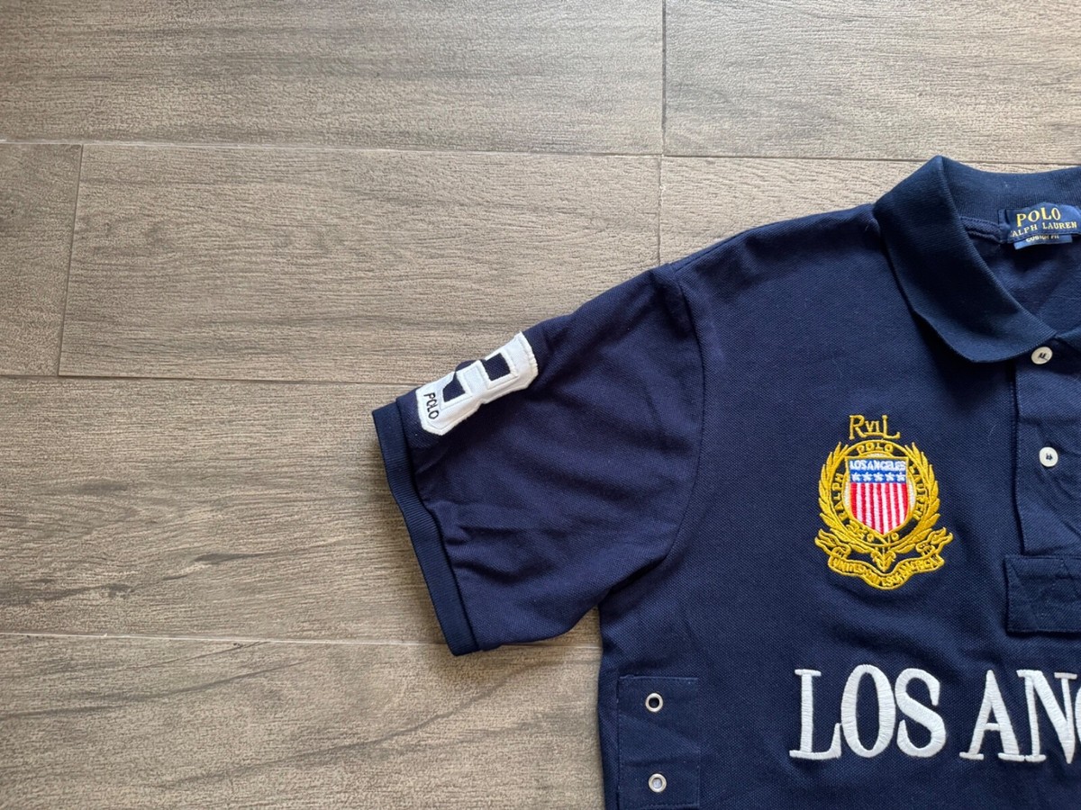 【美品】Polo Ralph Lauren LosAngeles ビッグポニーS Polo Ralph Lauren Los Angeles USA #3 Polo Shirt Big Pony