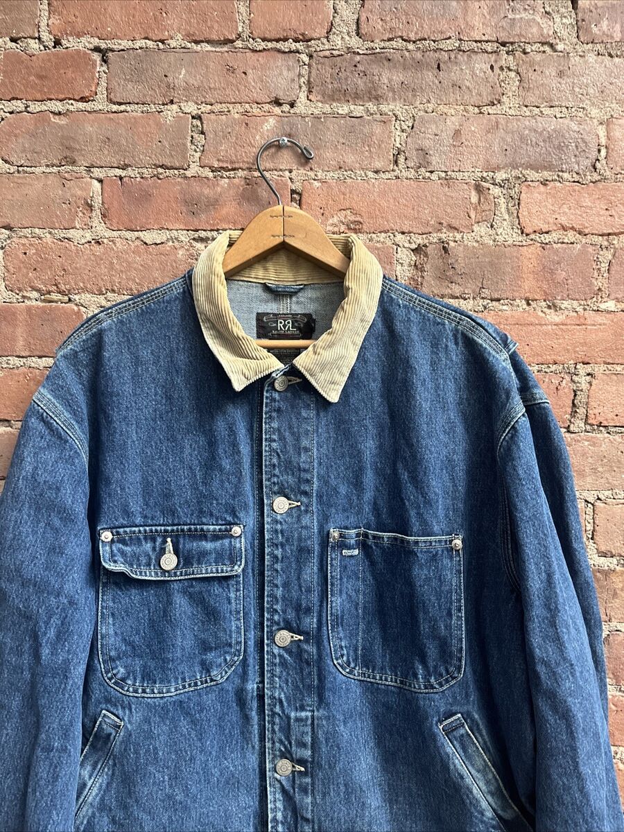 Vintage RRL Men's Trucker Jacket, Sz Large, USA Made First Vintage RRL Men's Trucker Jacket, Sz Large, USA Made First