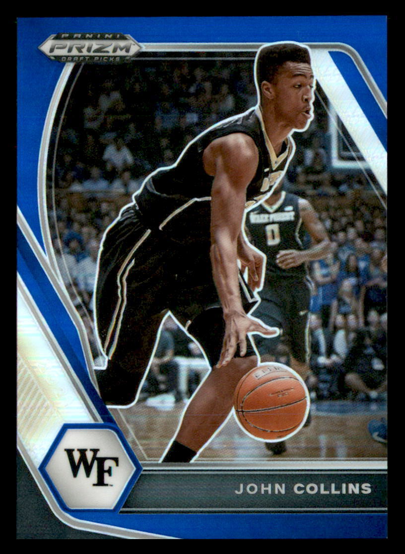 2021 Panini Prizm Draft Picks Blue #94 John Collins SN #/199