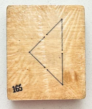 AccuCut Die Quilt Block E Q1114L New in Package 4" x 2-1/8" Triangle Design