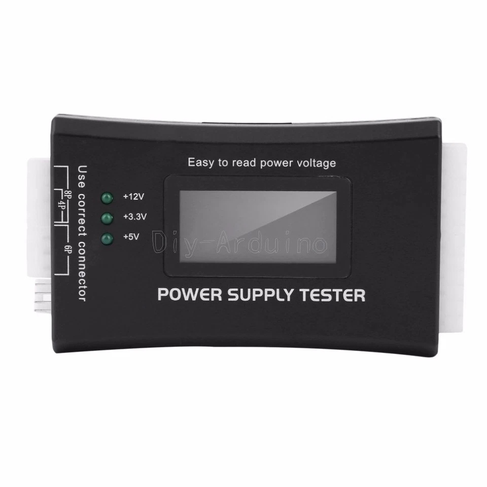 Digital LCD PC Computer PC Power Supply Tester 20/24 Pin SATA HDD Testers - Bild 3 von 4