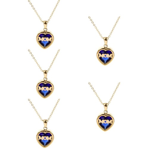 Set of 5 Mother's Day Necklace Necklaces for Women Pendant Bride - Picture 6 of 12