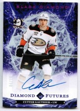 24/25 BLACK DIAMOND CUTTER GAUTHIER BDF-CG FUTURES PURPLE DIAMOND RELIC AUTO /10