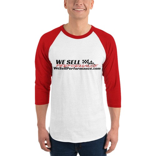 WeSellPerformance 3/4 Sleeve Raglan Shirt - Multiple Sizes & Colors - Foto 63 di 77