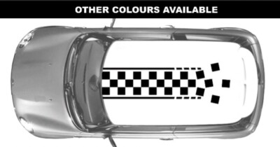 Mini Dach Kariert Racing Grafik Aufkleber Decals Cooper S One R50 R53 R56 F56