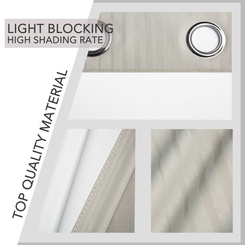 100% BLOCKOUT Eyelet Curtain Thermal Layer Curtains in 165cm wide x 220cm drop - Picture 5 of 18