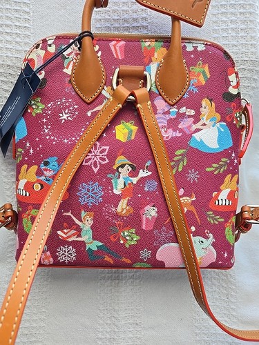New Disney Dooney and Bourke Holiday Presents Christmas Backpack Purse Zip Bag - Picture 3 of 6