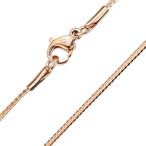 Stainless Steel 1.5 mm Wide Solid Curb Chain Necklace with Lobster Clasp - Picture 4 of 4