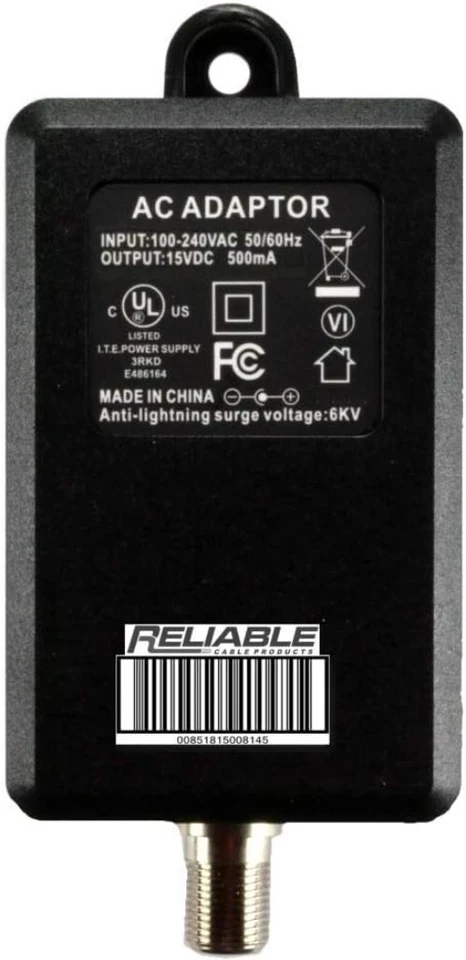 9 Port Bi-Directional Cable TV Splitter Signal Booster/Amplifier Kit with Act... - Image 4 of 4