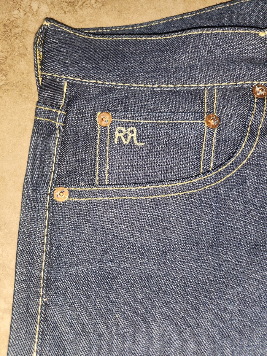サナンダ　　　　　　　　　　　　　　　　【RRL】 Double RL Double RL RRL Slim Fit Heavy Bull Sanforized Denim Black