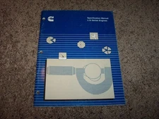 Cummins L-10 Series Diesel Engine Factory Specification Spec Manual