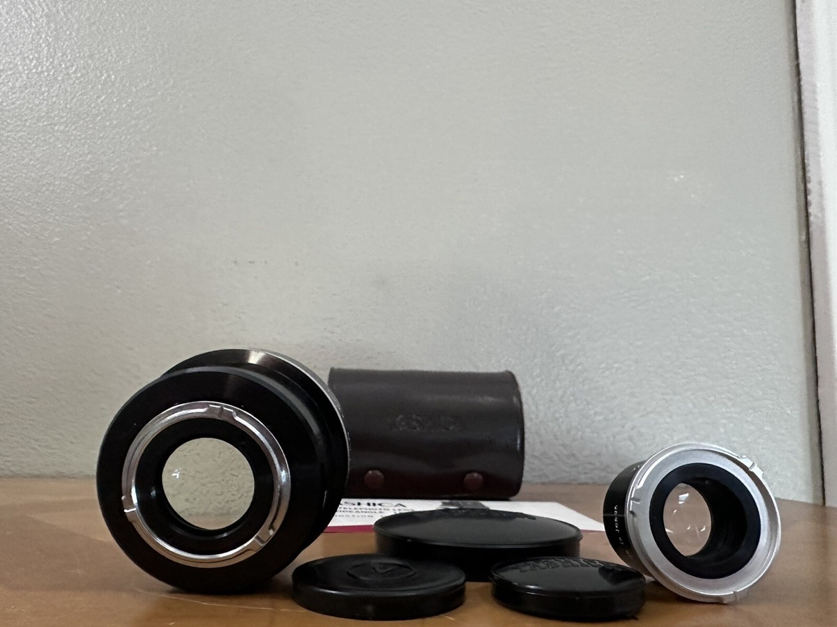 Yashica Yashinon Aux. Telephoto & Viewer Lens W/ Manual & Lens
