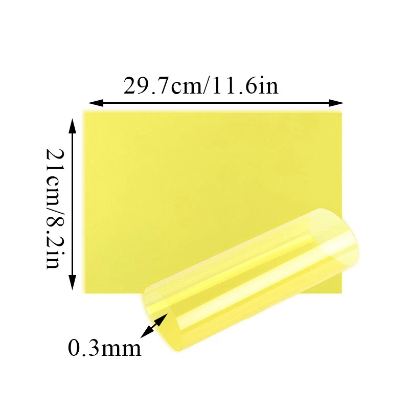 Polychromatic Sheet Acetate PVC Light Filter Gel Transparent Sheet Clear Film A4 - Image 3 of 4