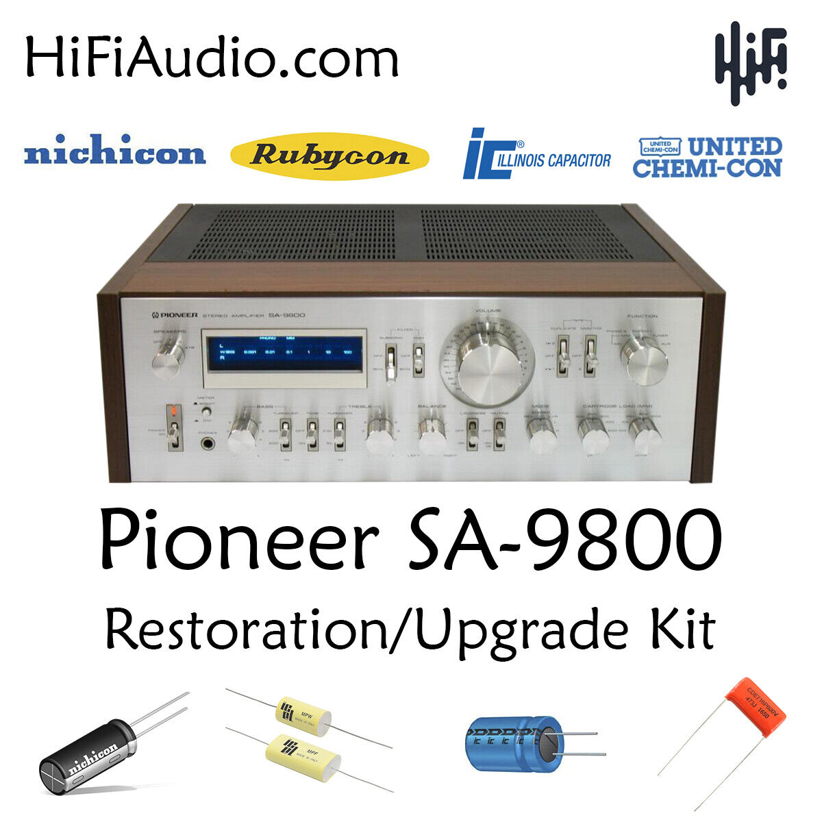Pioneer SA-9800 rebuild restoration recap service kit repair Pioneer SA-9800 rebuild restoration recap service kit repair