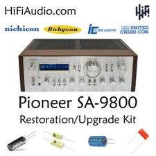 Pioneer SA-9800 ricostruzione restauro recap upgrade kit riparazione filtro condensatore