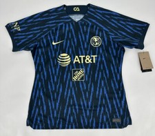 Nike Club America Jersey Womens Large Blue 2022/2023 Away Soccer Y2K DJ7766-455