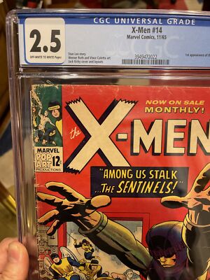 X-Men #14 CGC 2.5 1st appearance of the Sentinels. Key X-Men Grail