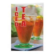Door Decals Vertical Vinyl Stickers Multiple Sizes Iced Tea Food and Drink Vinyl