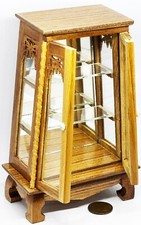 Vaguelly Gabinete Esquinero En Miniatura Para Casa De Muñecas – Accesorio De Madera De 7x4x8.7 Cm, Ideal Para Decorar Y Personalizar Proyectos DIY