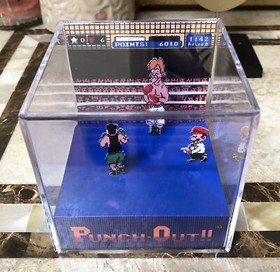 Punch Out 3D Cube Handmade Diorama - Shadowbox - Nintendo NES - Fanart