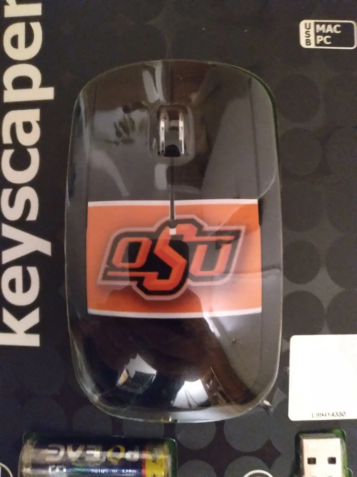 OSU Oklahoma State Wireless Optical Mouse 2.4G Windows / Mac College NCAA - Image 2 of 3