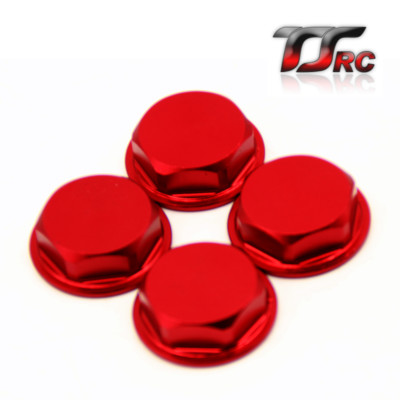 4x Alu Radmuttern Silber Für HPI Baja 5B 5T 5SC RC Car - CNC Gefräst Tuning Zubehör