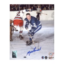 Marcel Pronovost Signed Toronto Maple Leafs Game Action 8x10 Photo