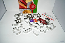 Starpack Bake Me Happy Christmas Cookie Cutters Set, 18pc, Stainless Steel, NWT