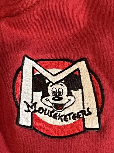 Disney Parks Mickey Mouse Club Mouseketeers Kids M Youth Red Vintage Jacket READ - Picture 2 of 13