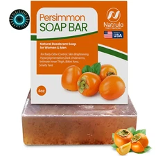 Natrulo Persimmon Soap Bar for Body Odor Control – Purifying Deodorizing Body 