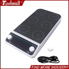 Findmall Magnetic Stirrer with 6 Stirring Position Speed 50 - 1500RPM 120℃/248℉