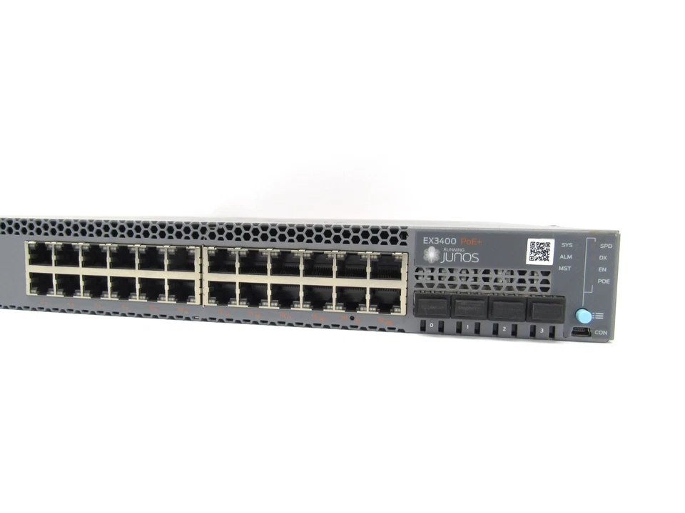 Juniper EX3400-24P 48 x 1GbE and 4 SPF+ 10GbE and 2QSFP+ 40GbE uplinks - Image 3 of 4