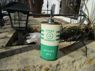 Rare Vintage Cities Service Utility Oil Can 4oz. Oiler