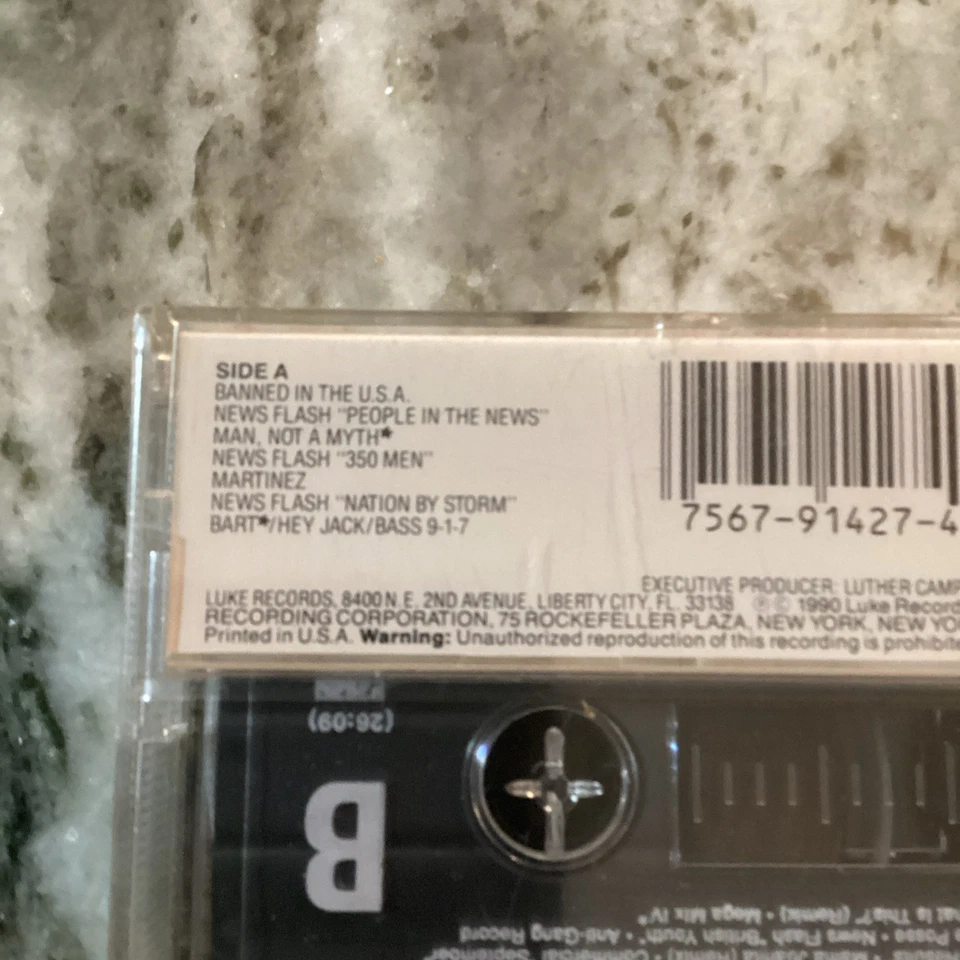 LUKE FEAT 2  Live Crew” BANNED IN THE U.S.A “NEW SEALED ALBUM CASSETTE 1990 Luke - Image 3 of 4