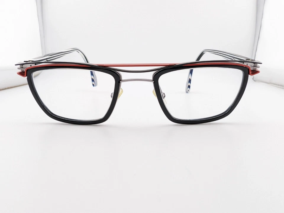 J.F. Gafas Rey, solo monturas, JF2964 0030 negro/rojo, 51-19-148, Francia Foto 2 de 4