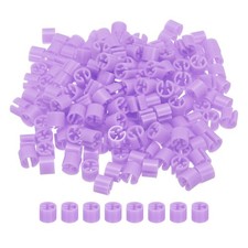 300Pcs Blank Clothes Hanger Marker Fit 3mm Rod for Garment Coding Light Purple