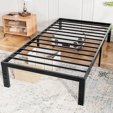 14" Twin Bed Frame, Heavy Duty Metal Platform Bed Frame with Underbed Storage fo